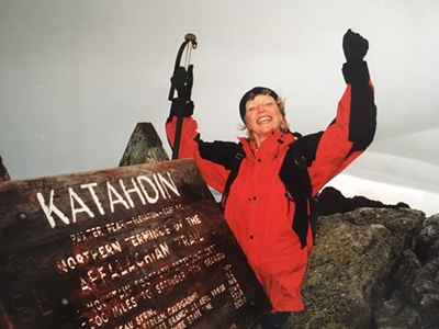 Jean Deeds takes Katahdin!